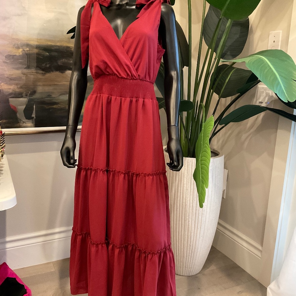 Wine Color Dress
